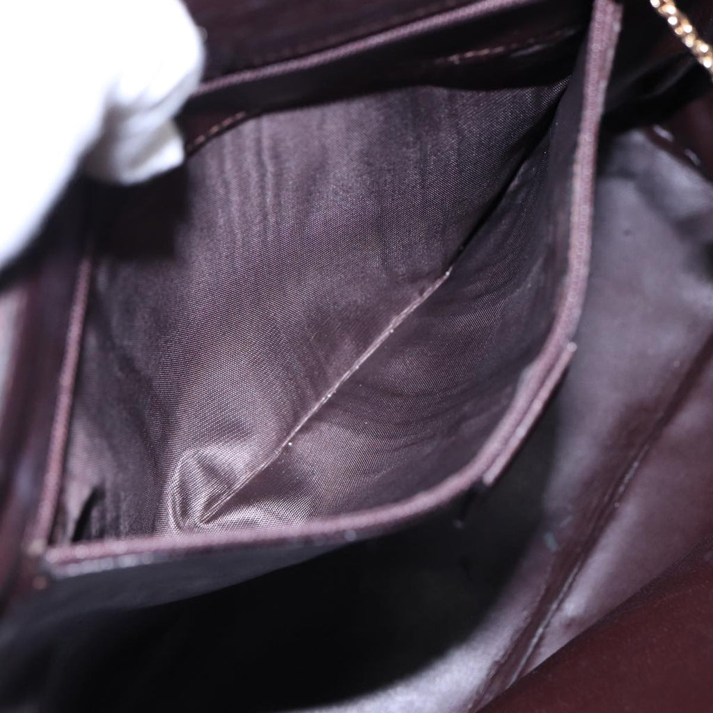 GUCCI Bamboo Hand Bag Leather Brown Gold 000 0289 ep5679