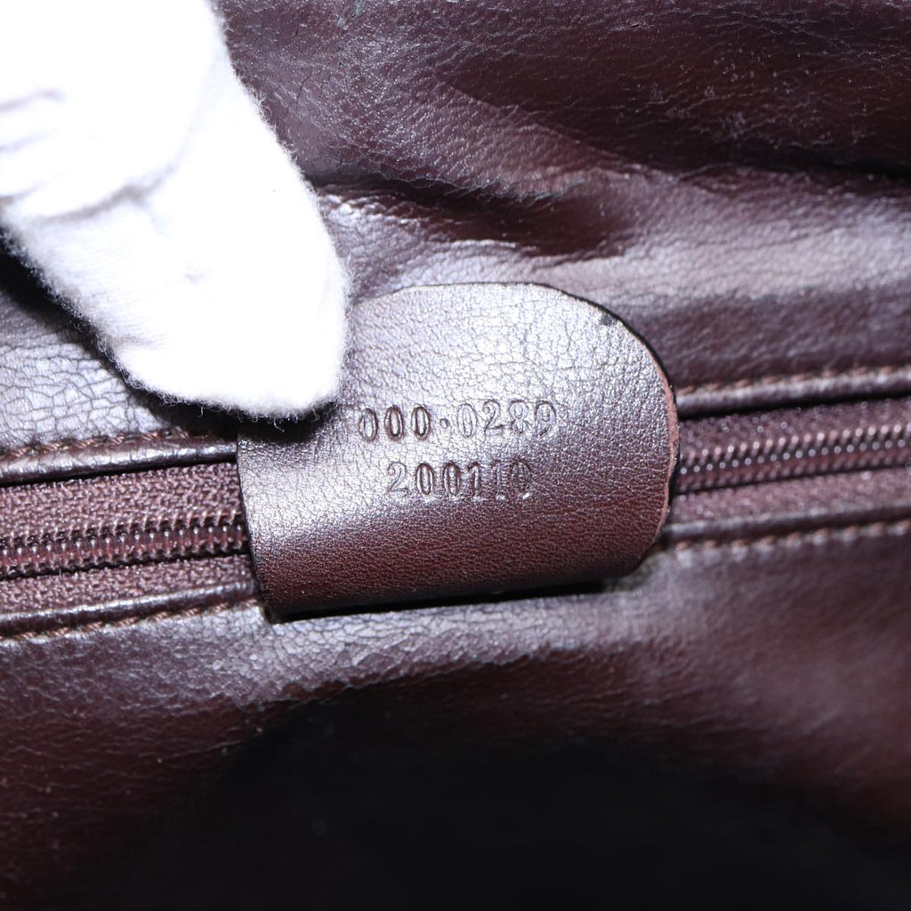 GUCCI Bamboo Hand Bag Leather Brown Gold 000 0289 ep5679