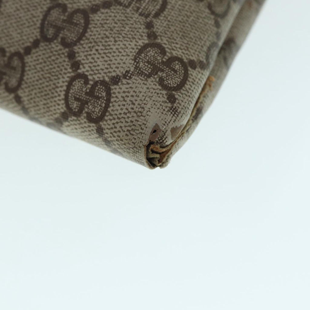 GUCCI GG Supreme Web Sherry Line Tote Bag PVC Beige Red 02 37 1300 ep5684
