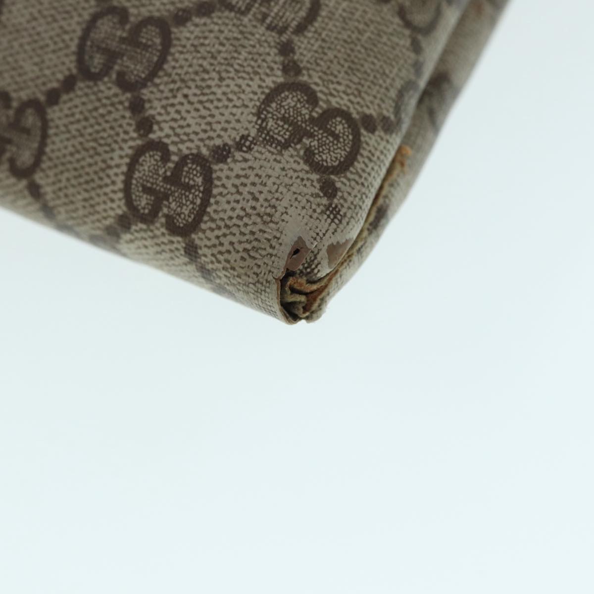 GUCCI GG Supreme Web Sherry Line Tote Bag PVC Beige Red 02 37 1300 ep5684
