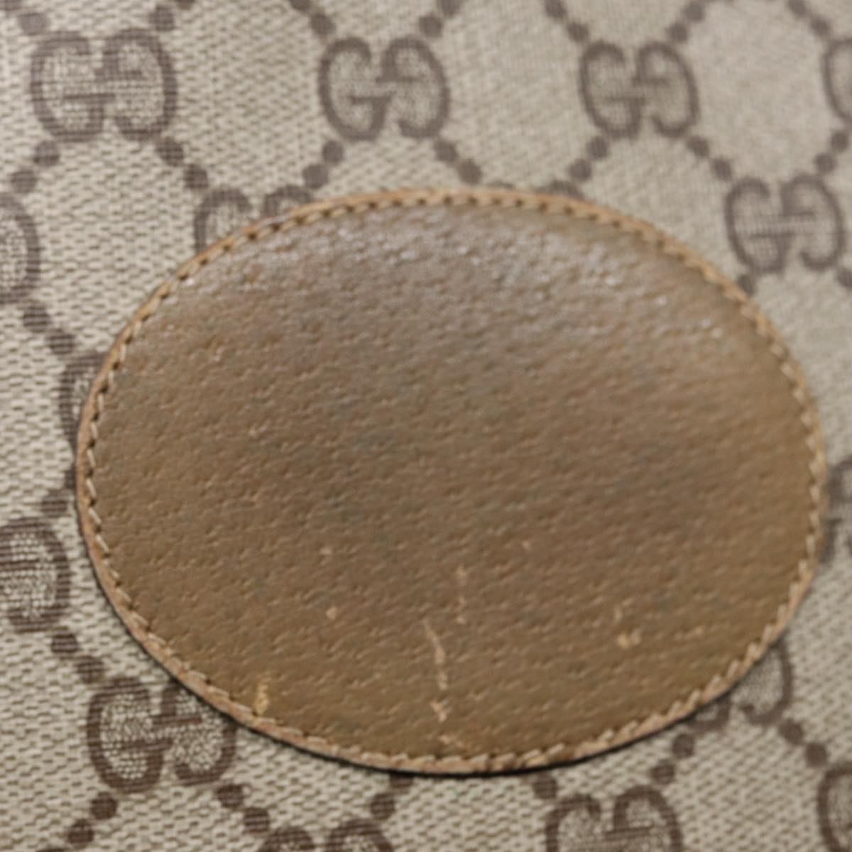 GUCCI GG Supreme Web Sherry Line Tote Bag PVC Beige Red 02 37 1300 ep5684