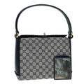 GUCCI GG Canvas Hand Bag Navy Gold ep5687