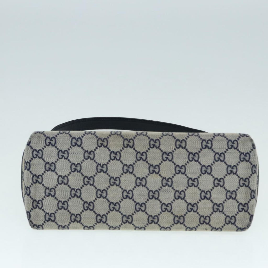 GUCCI GG Canvas Hand Bag Navy Gold ep5687