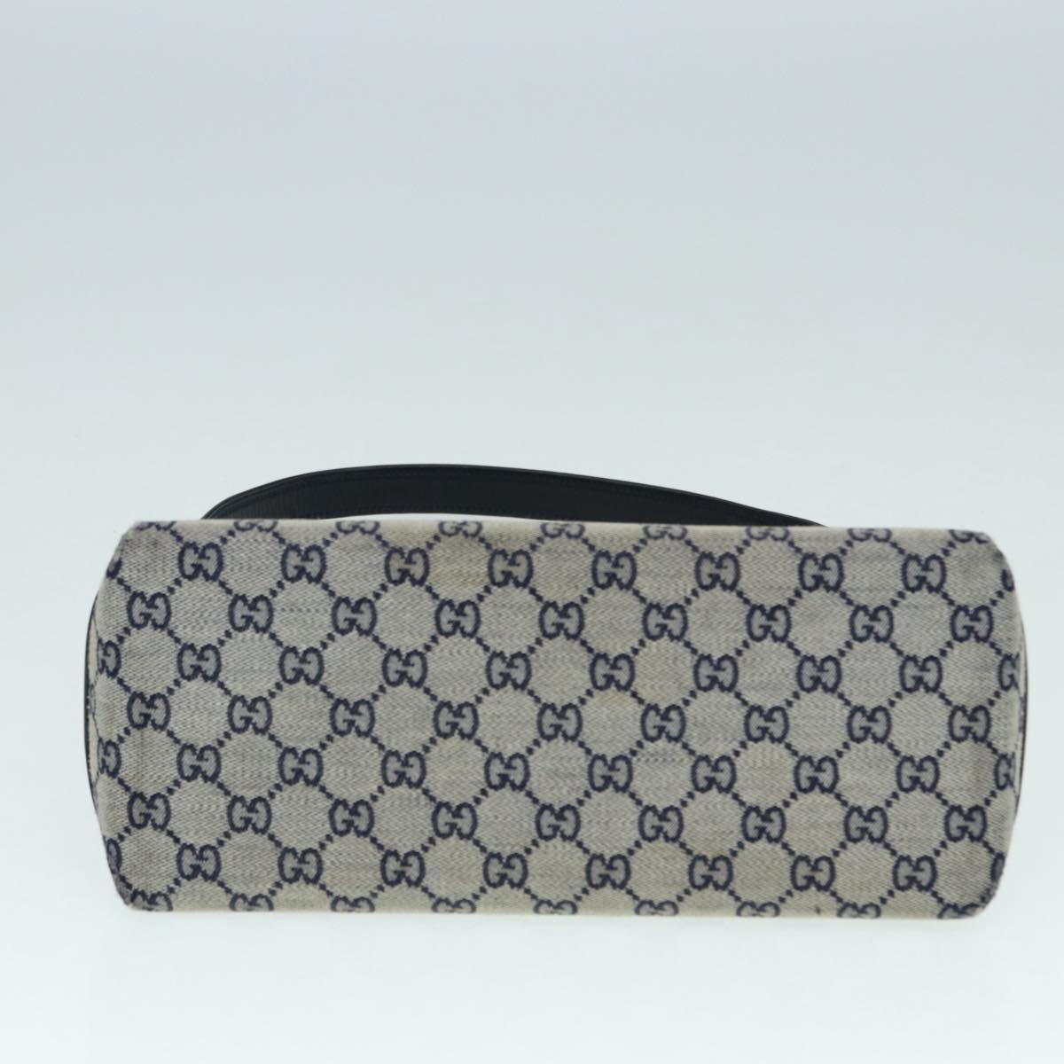 GUCCI GG Canvas Hand Bag Navy Gold ep5687