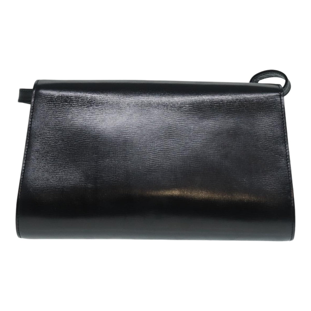GUCCI Shoulder Bag Leather Black Gold ep5691