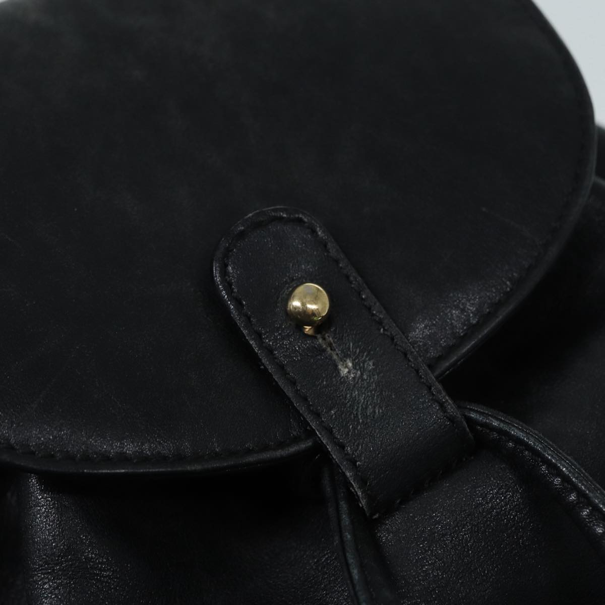 GUCCI Bamboo Backpack Leather Black Gold 003 2034 0030 ep5694