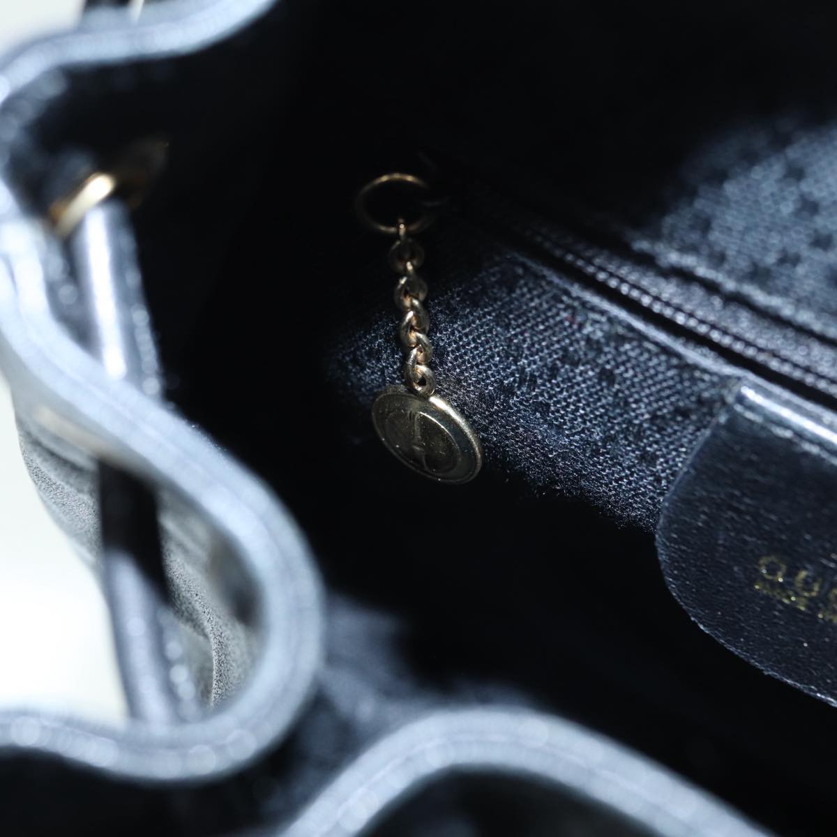 GUCCI Bamboo Backpack Leather Black Gold 003 2034 0030 ep5694