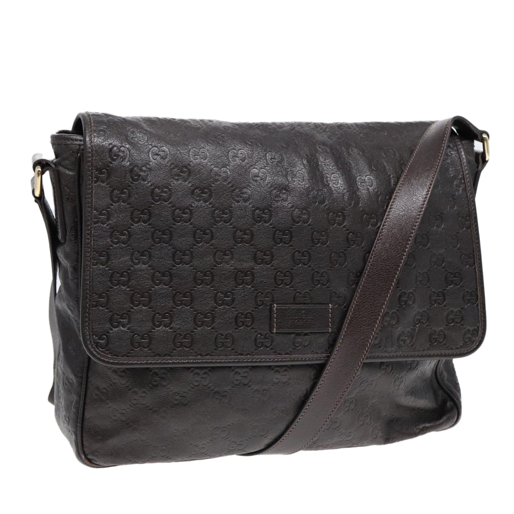 GUCCI GG Canvas Guccissima Shoulder Bag Gold Brown 223665 ep5697