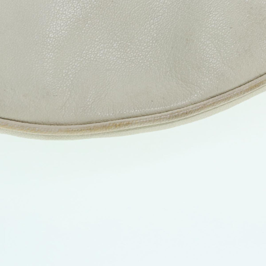 GUCCI Horsebit Shoulder Bag Leather Beige Gold 170013 ep5698