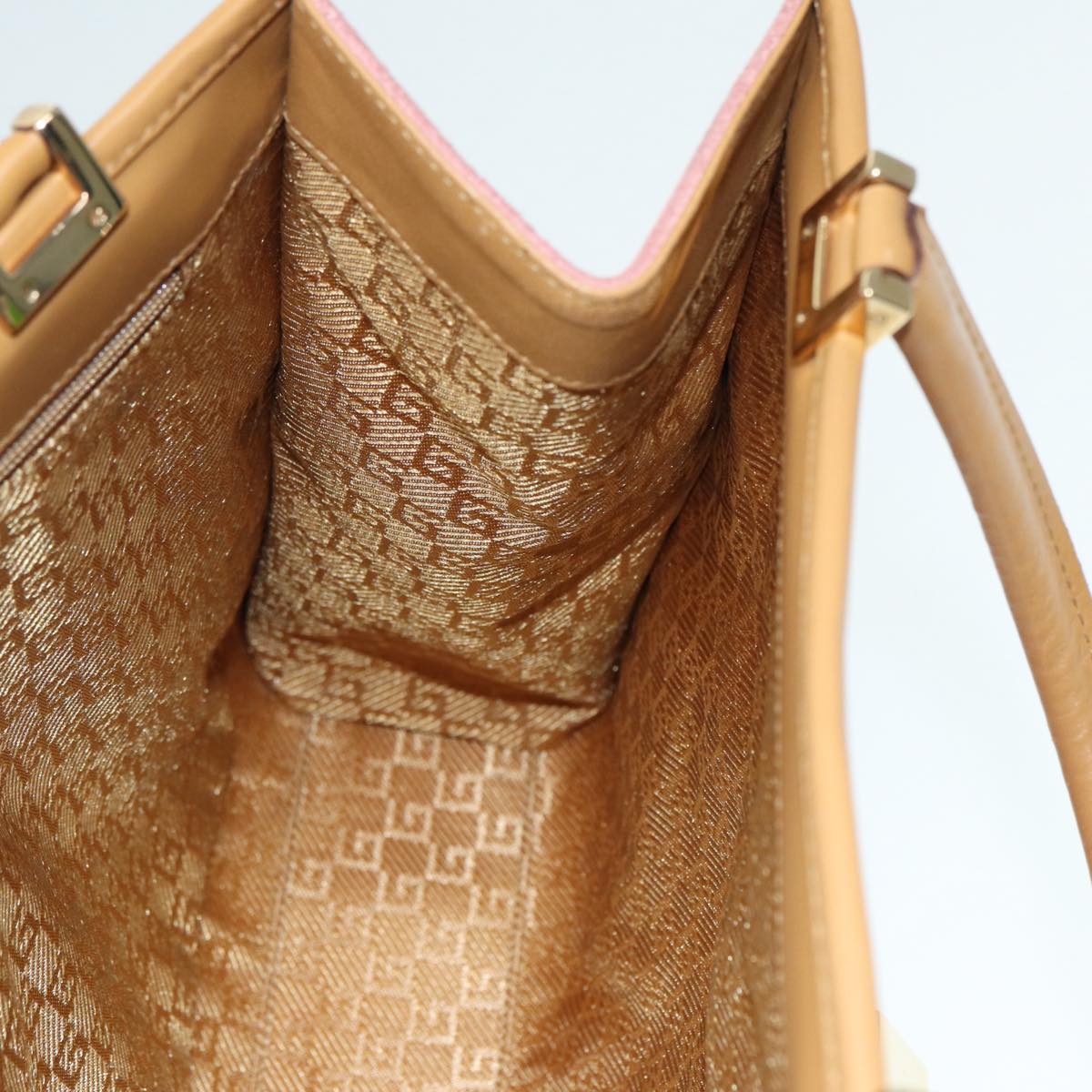 GUCCI Jackie Hand Bag Suede Pink Gold 002 1065 3444 ep5705