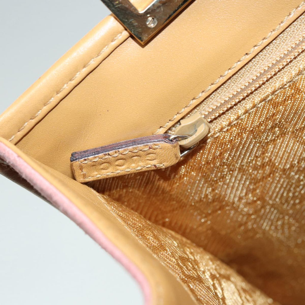 GUCCI Jackie Hand Bag Suede Pink Gold 002 1065 3444 ep5705