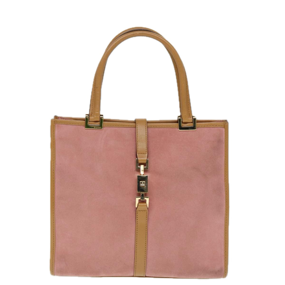 GUCCI Jackie Hand Bag Suede Pink Gold 002 1065 3444 ep5705