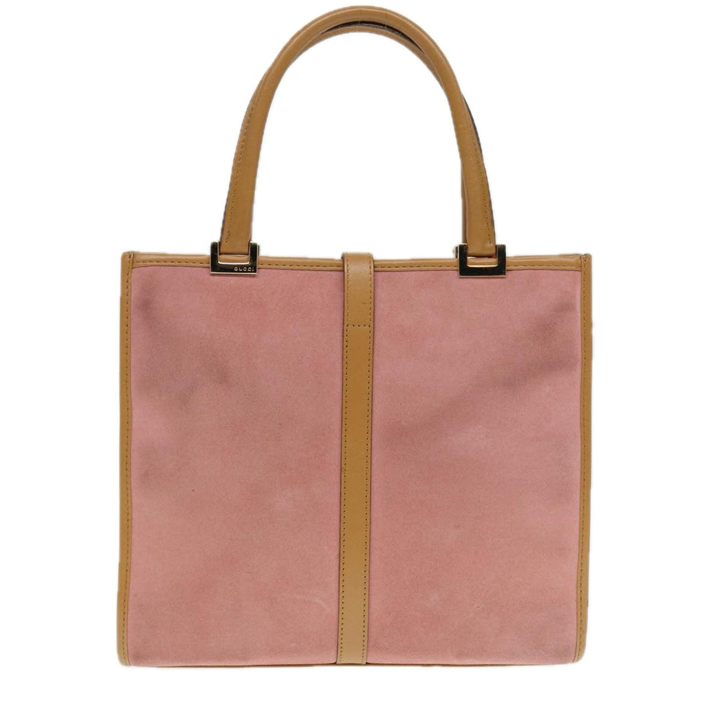 GUCCI Jackie Hand Bag Suede Pink Gold 002 1065 3444 ep5705