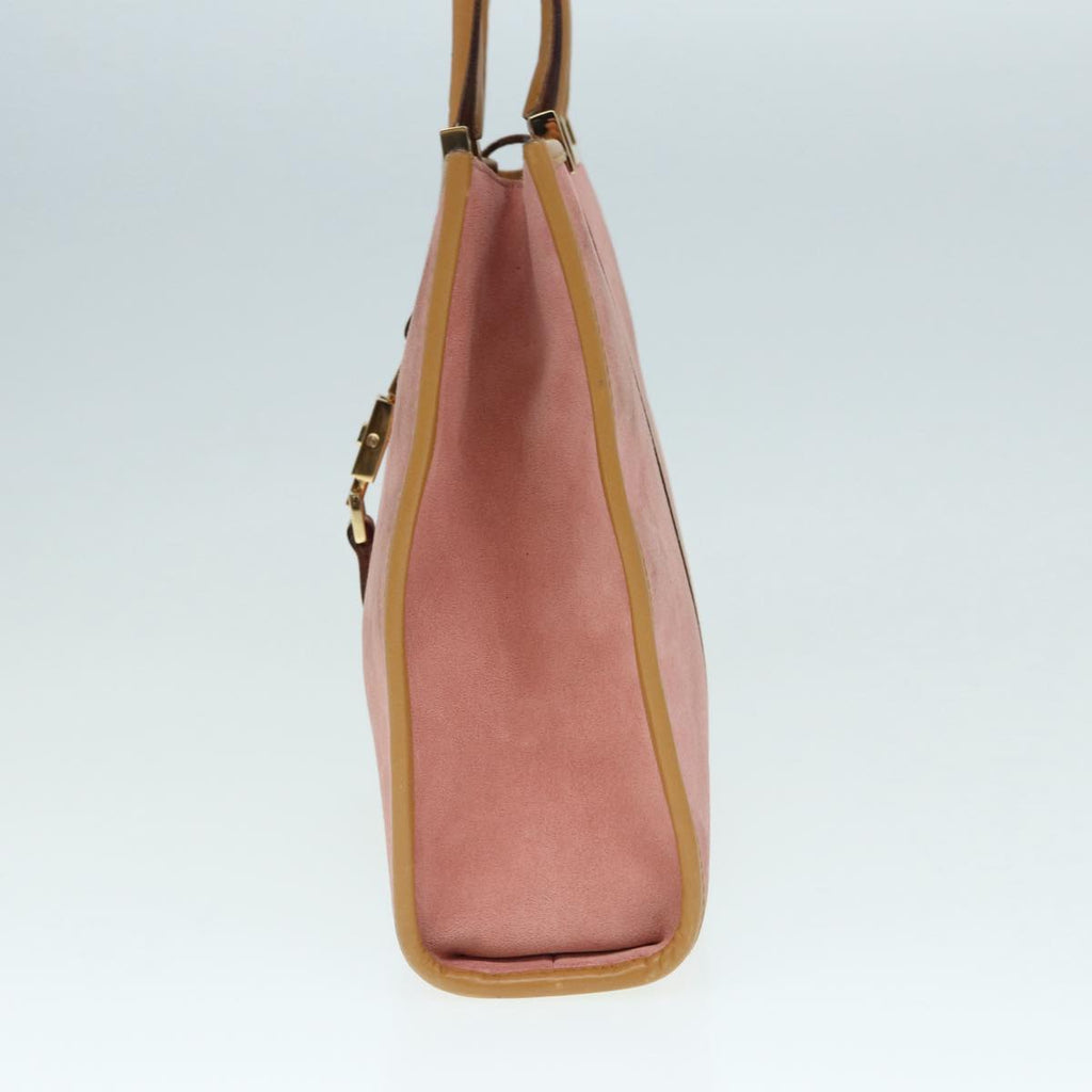 GUCCI Jackie Hand Bag Suede Pink Gold 002 1065 3444 ep5705