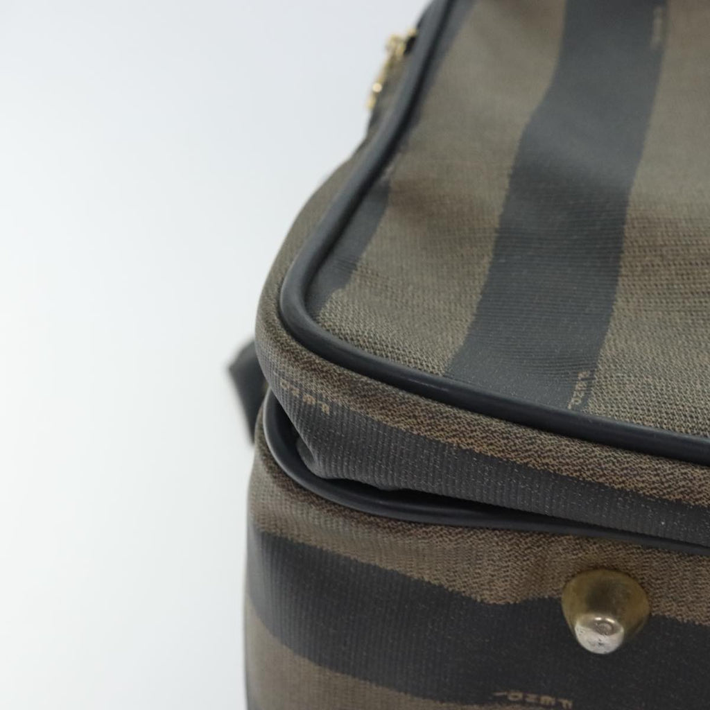 FENDI Pecan Canvas Shoulder Bag Coated Canvas Brown ep5905