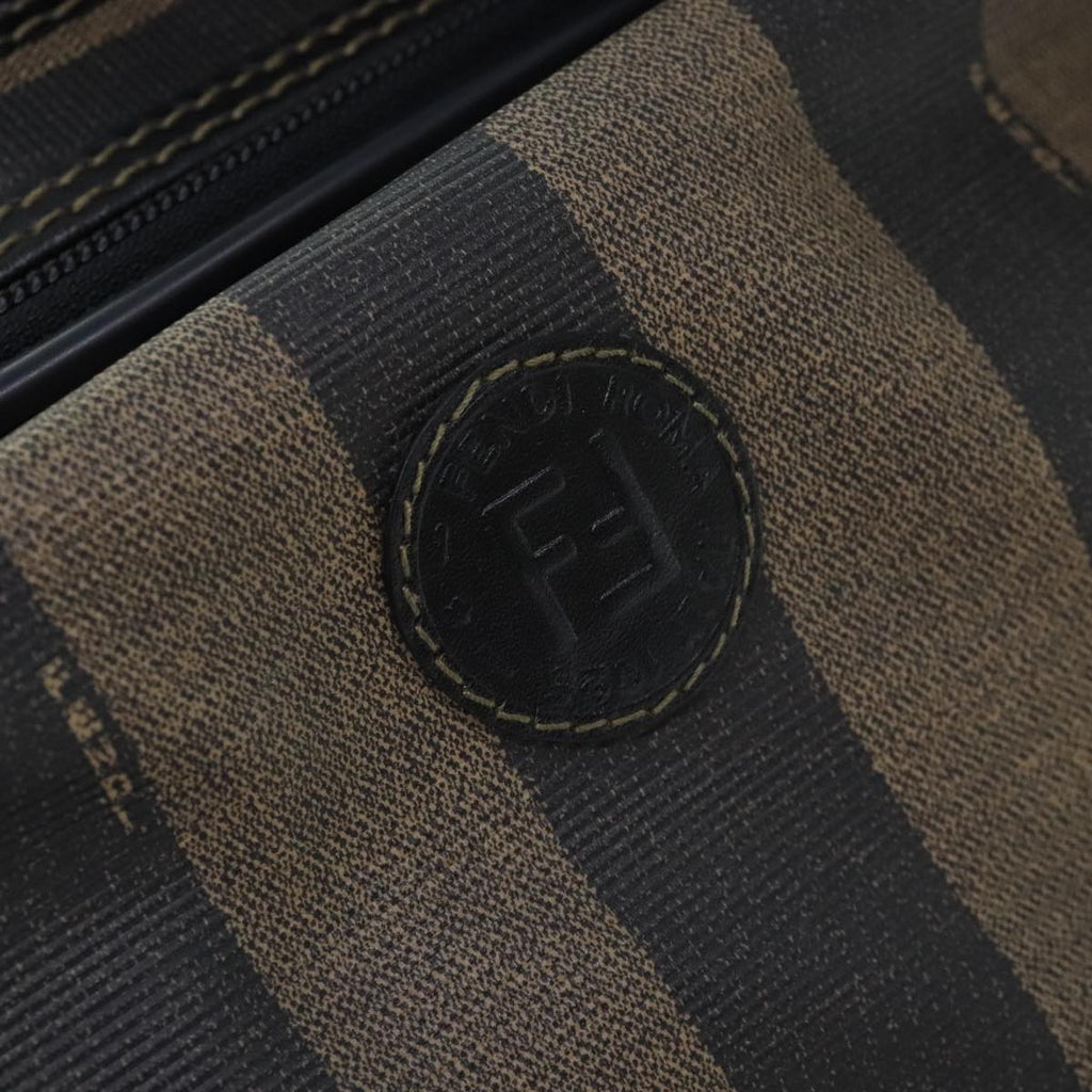 FENDI Pecan Canvas Shoulder Bag Coated Canvas Brown ep5905