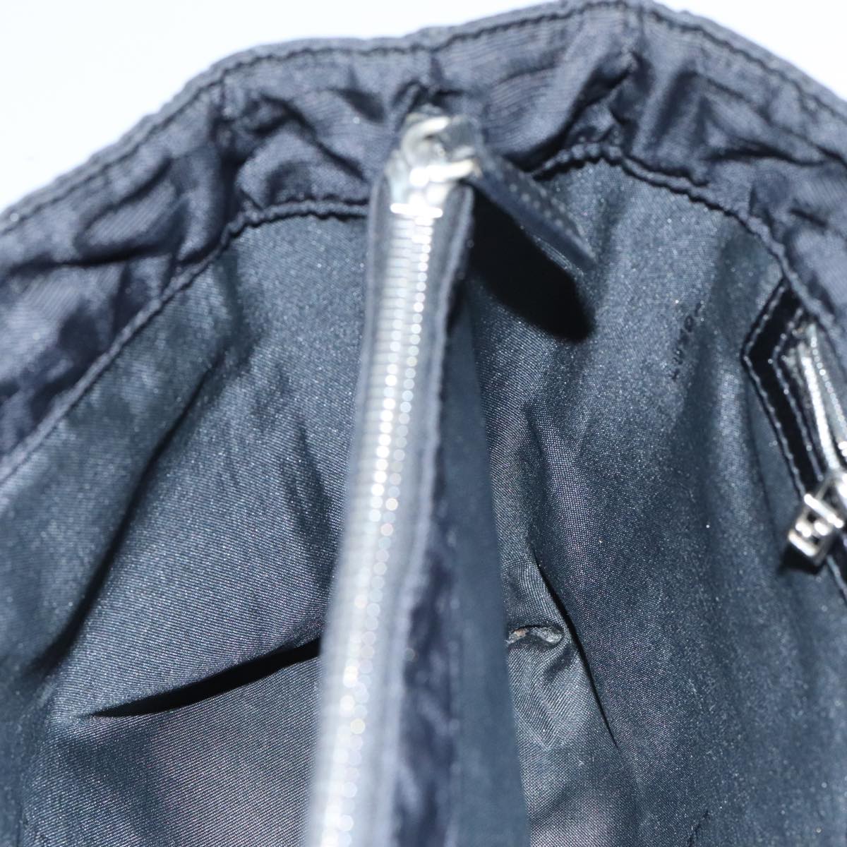 FENDI Zucca Canvas Hand Bag Black Silver ep5941
