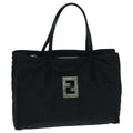 FENDI Zucca Canvas Hand Bag Black Silver ep5941