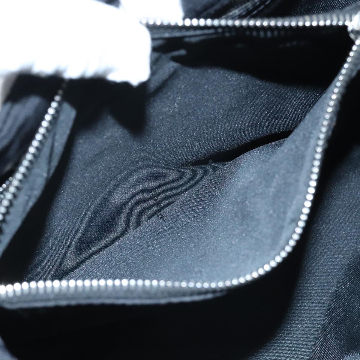 FENDI Zucca Canvas Hand Bag Black Silver ep5941