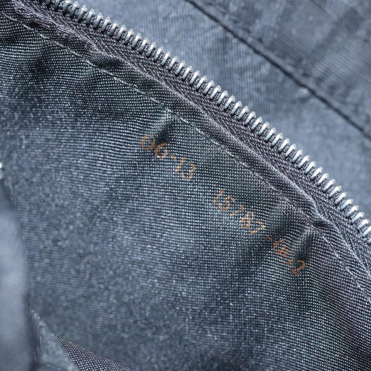 FENDI Zucca Canvas Hand Bag Black Silver ep5941