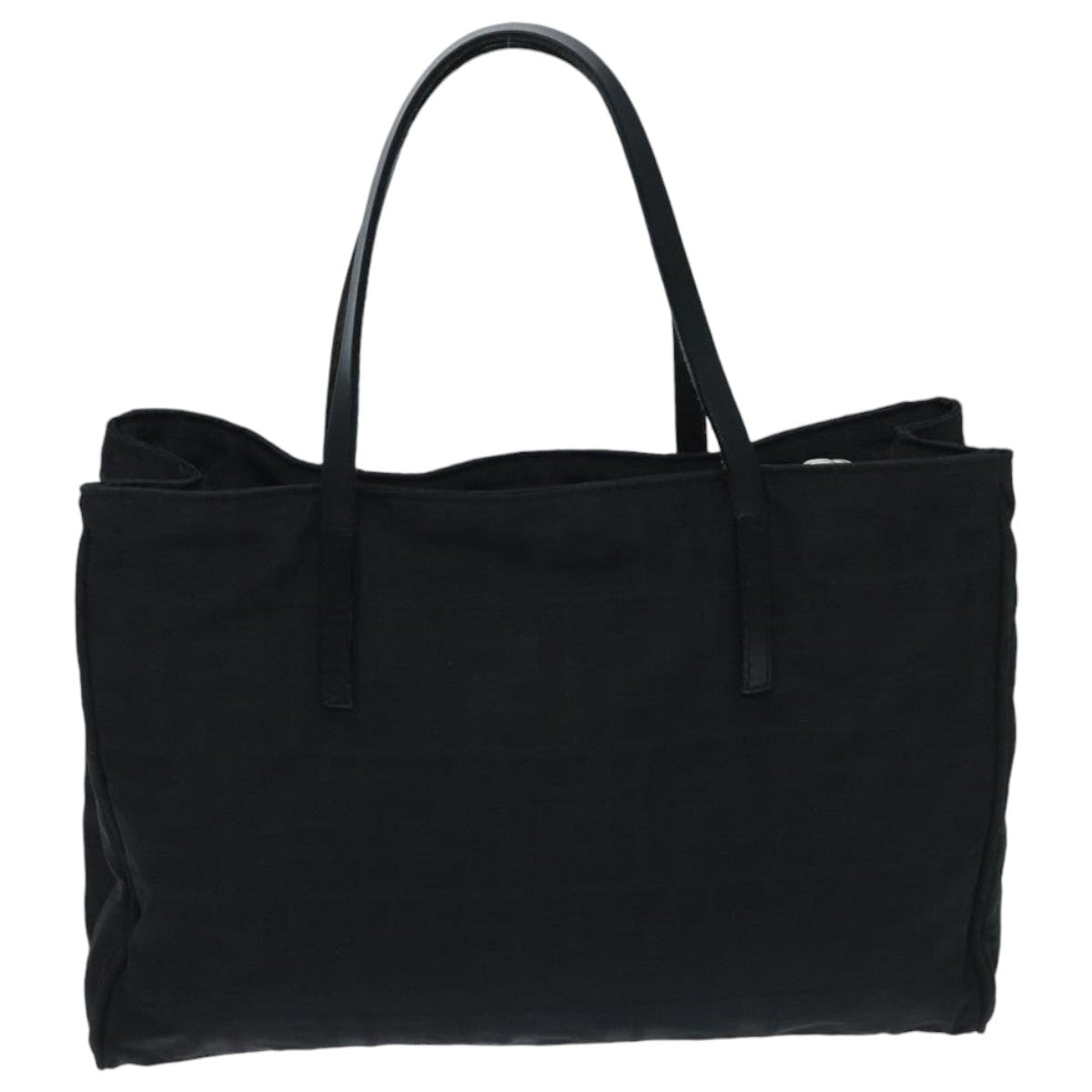 FENDI Zucca Canvas Hand Bag Black Silver ep5941