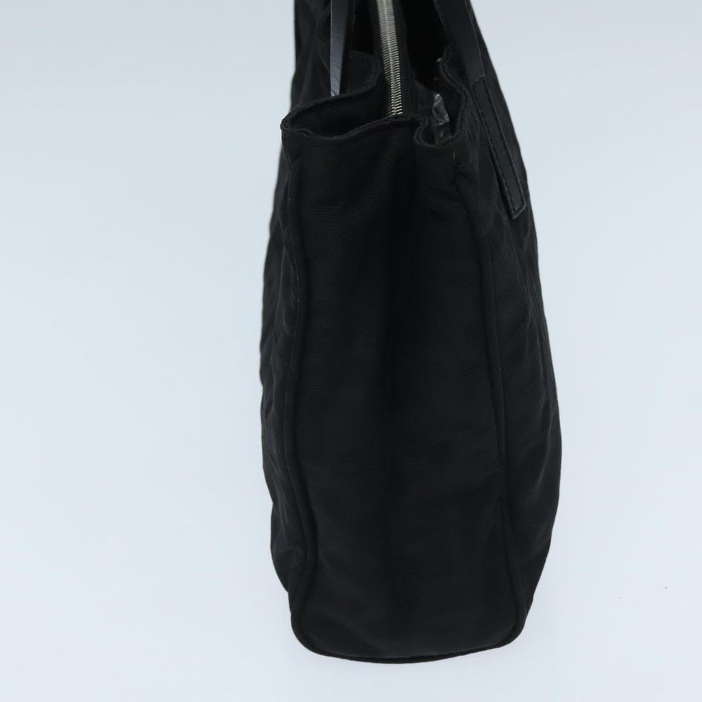 FENDI Zucca Canvas Hand Bag Black Silver ep5941