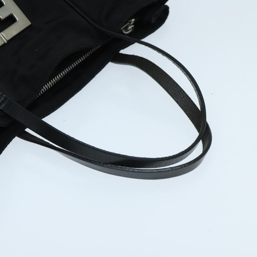 FENDI Zucca Canvas Hand Bag Black Silver ep5941