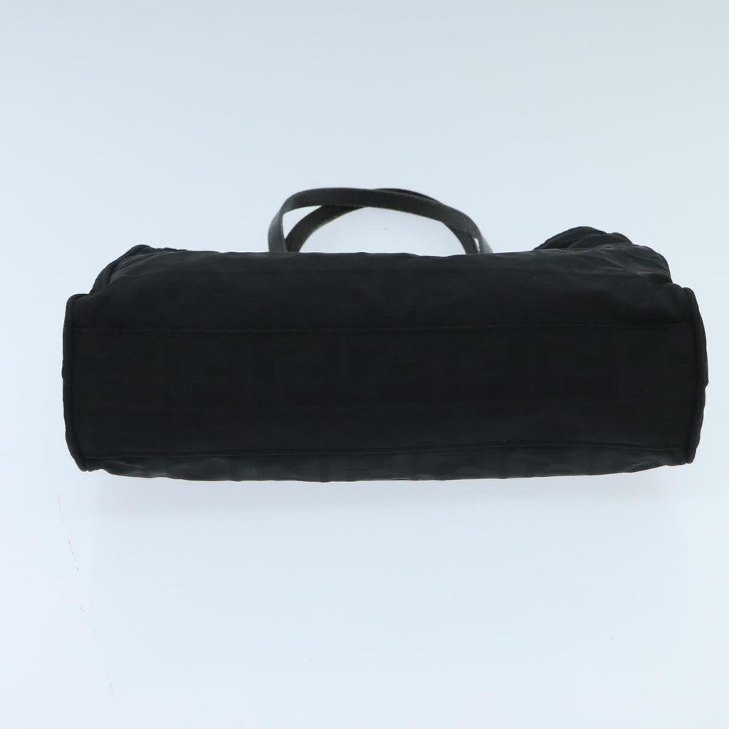 FENDI Zucca Canvas Hand Bag Black Silver ep5941