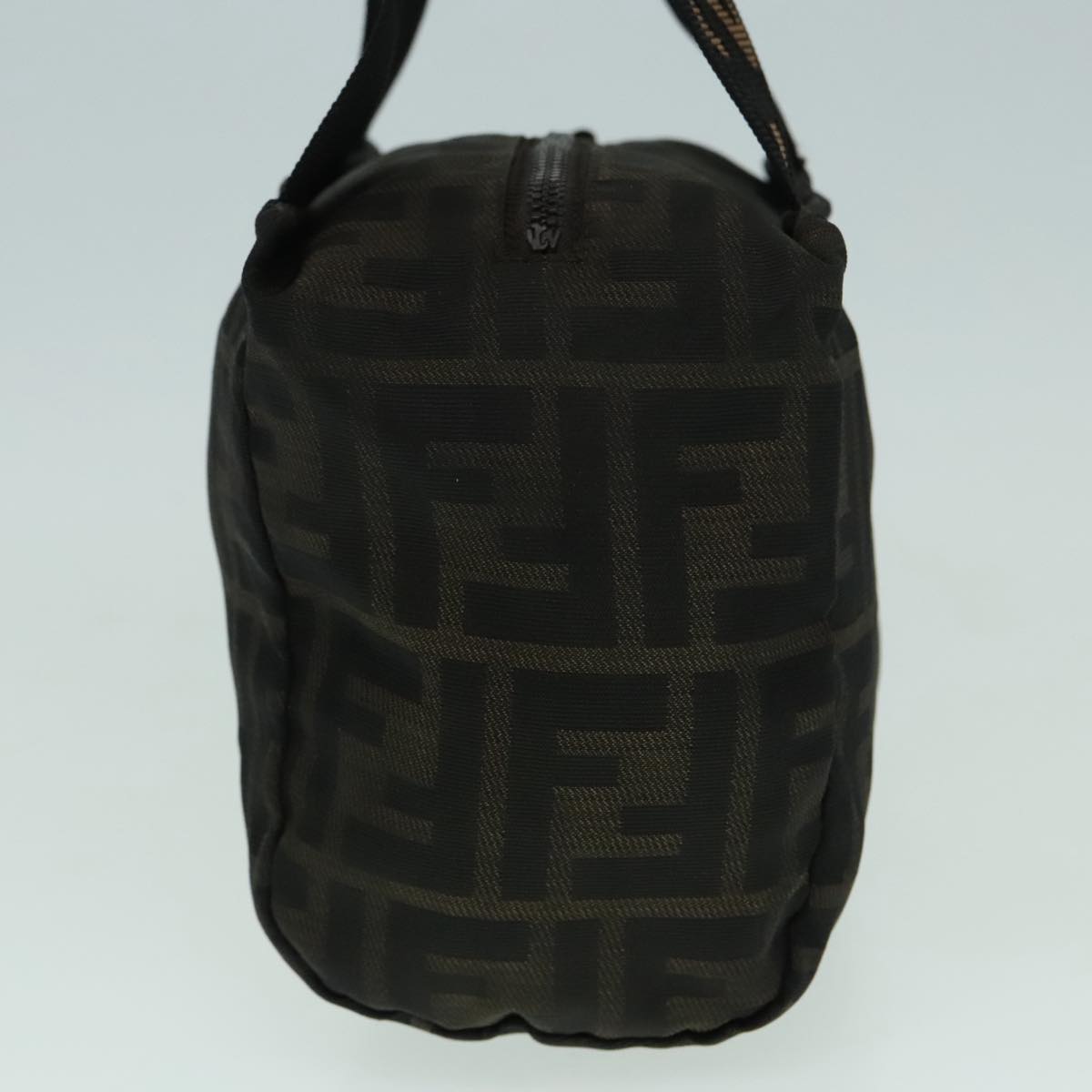 FENDI Zucca Canvas Hand Bag Brown Black ep5977