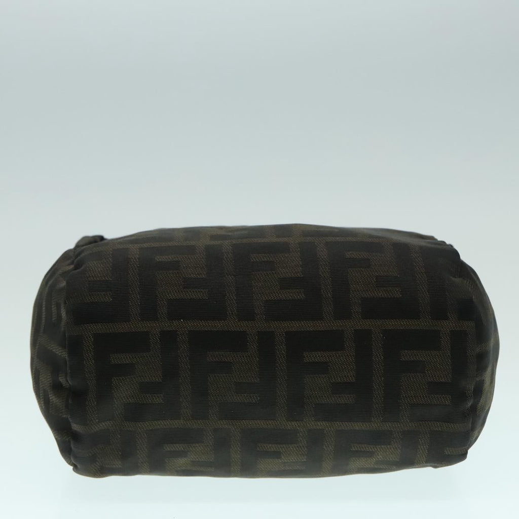 FENDI Zucca Canvas Hand Bag Brown Black ep5977