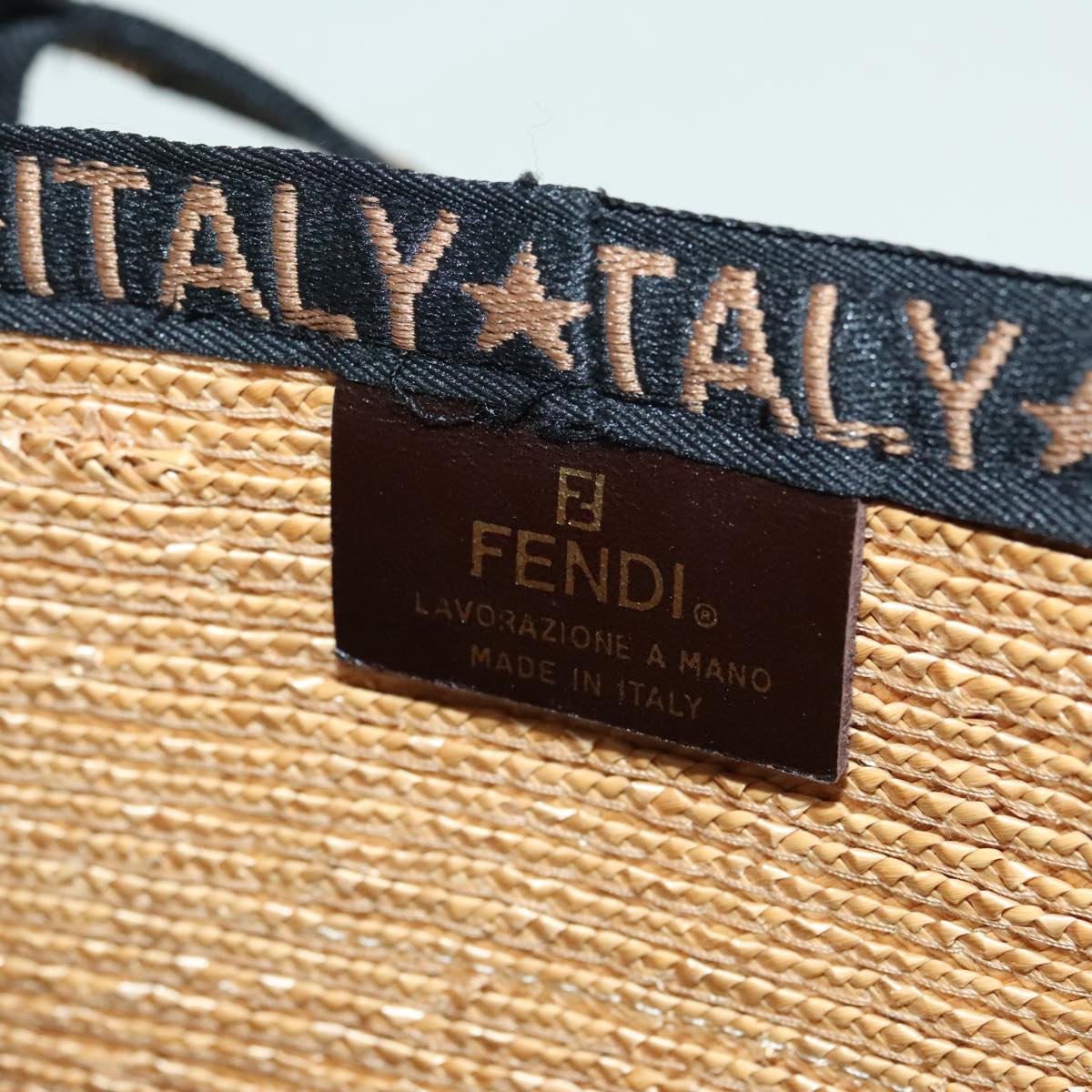 FENDI Tote Bag Straw Beige ep5982