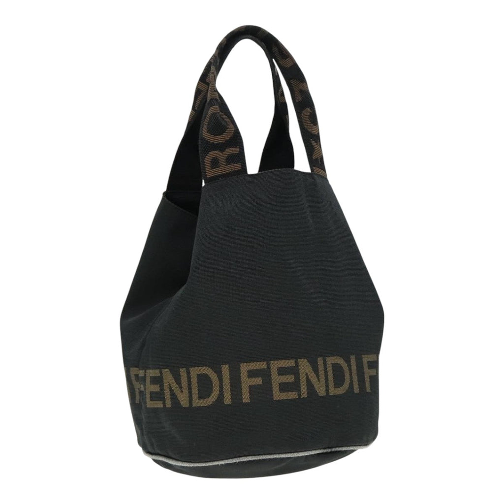 FENDI Hand Bag Canvas Black ep5990