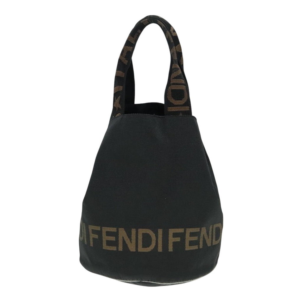 FENDI Hand Bag Canvas Black ep5990