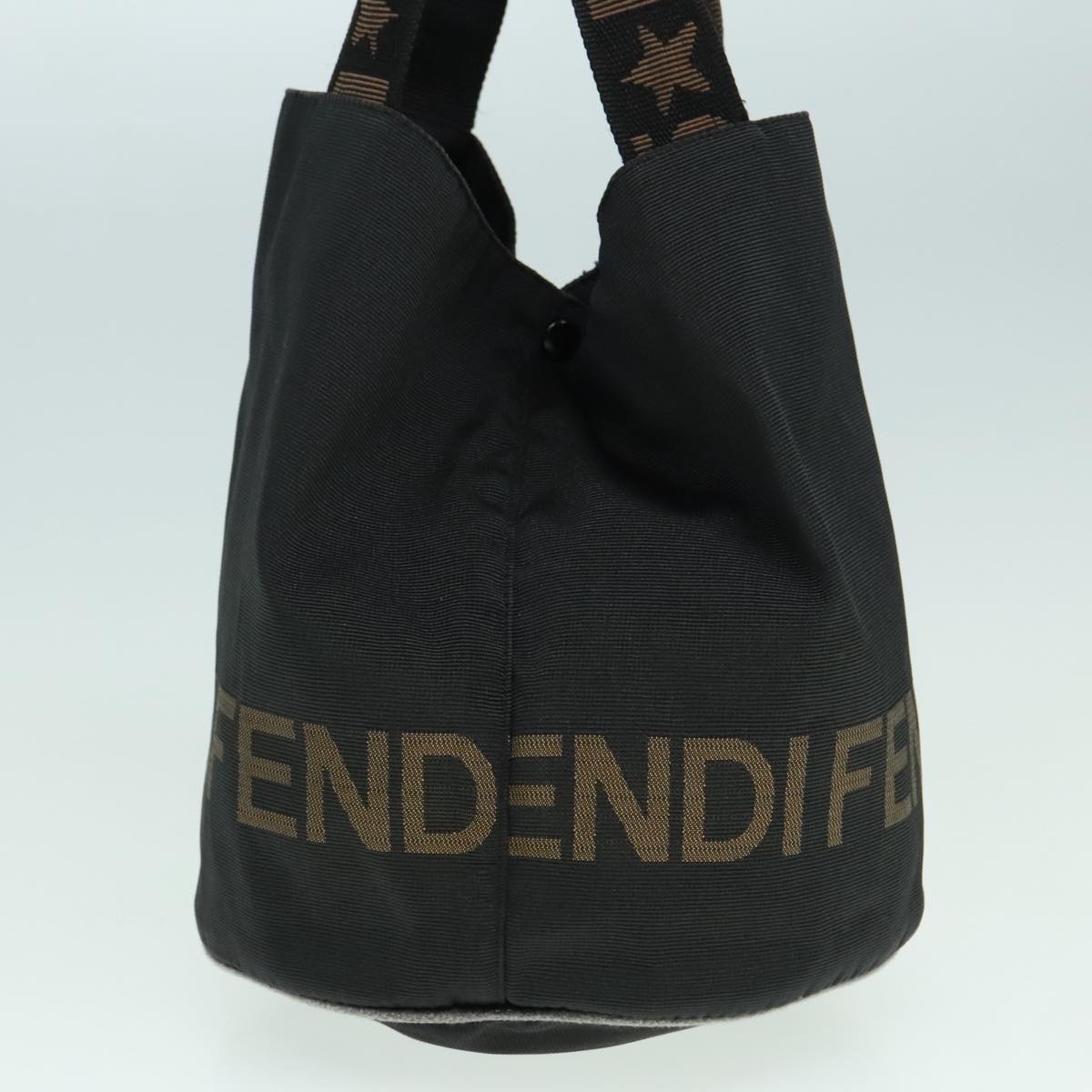 FENDI Hand Bag Canvas Black ep5990