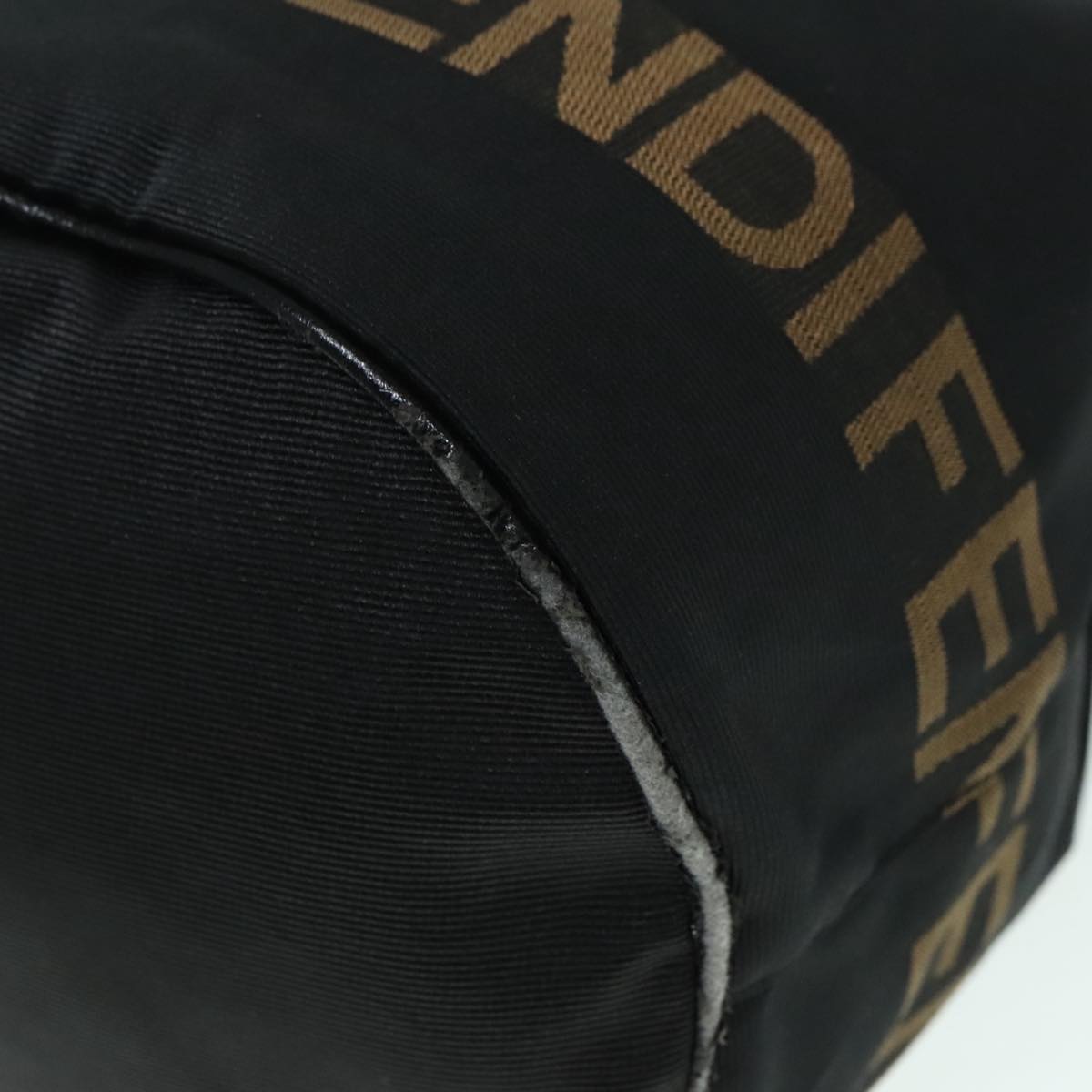 FENDI Hand Bag Nylon Black ep5997