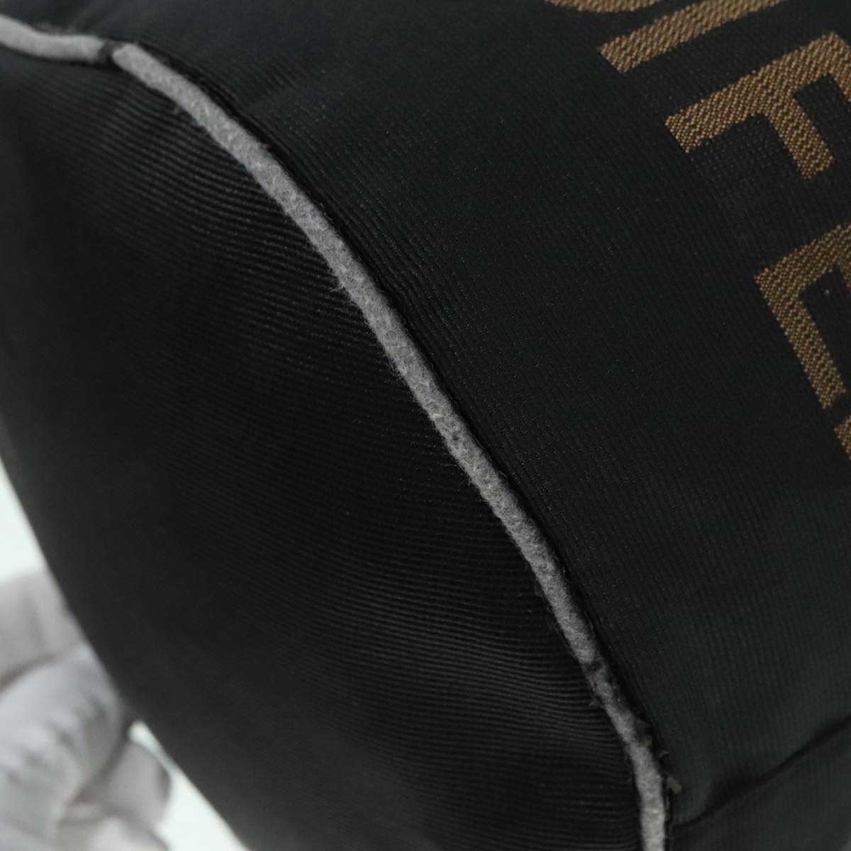 FENDI Hand Bag Nylon Black ep5997