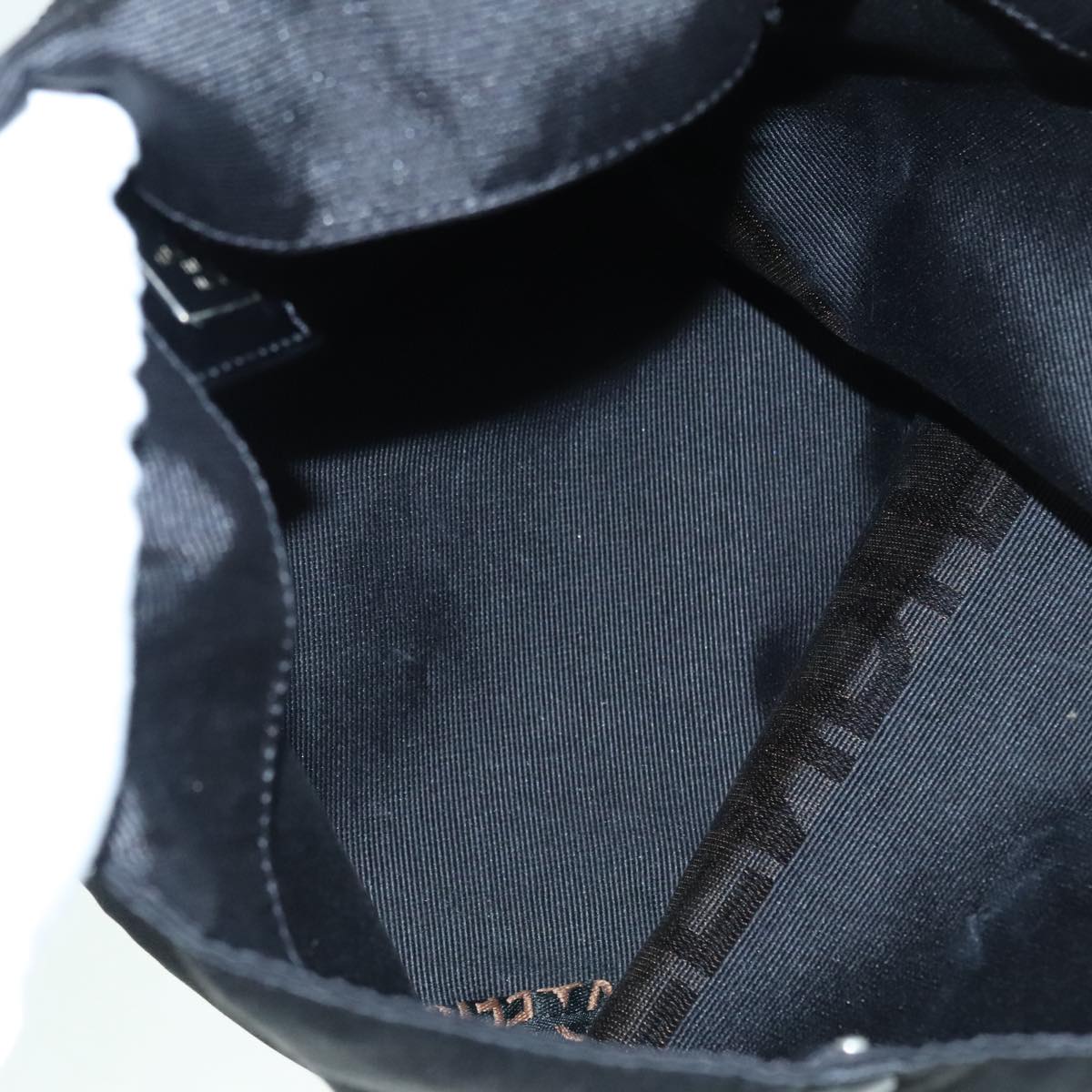 FENDI Hand Bag Nylon Black ep5997