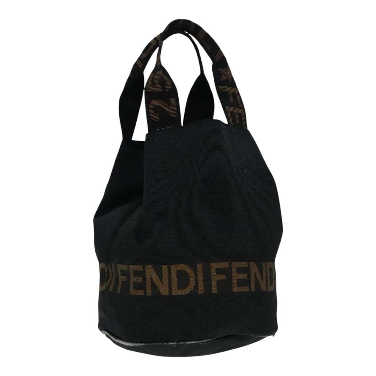 FENDI Hand Bag Nylon Black ep5997
