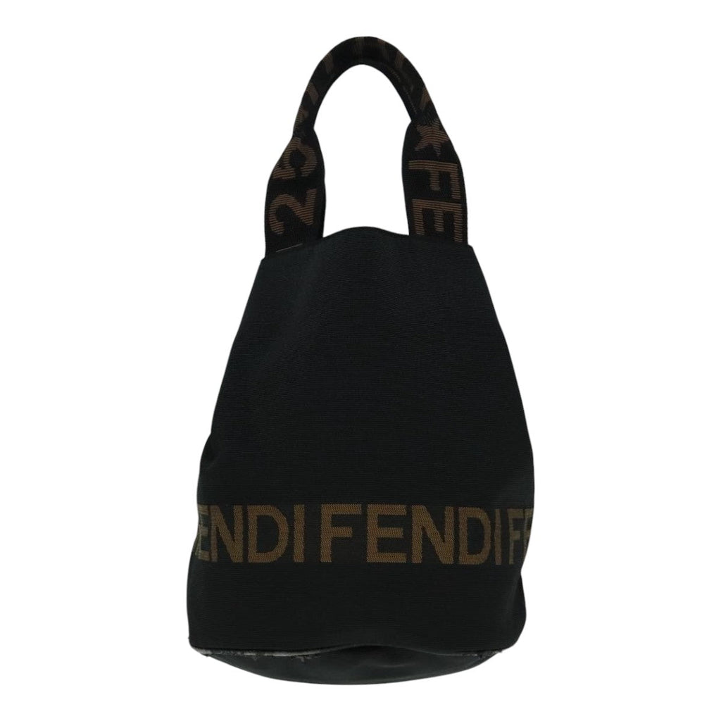 FENDI Hand Bag Nylon Black ep5997