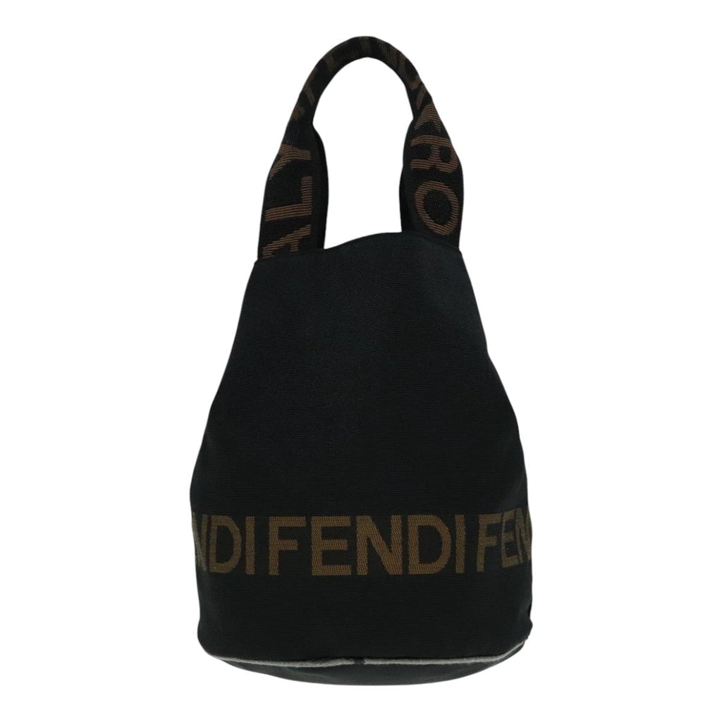 FENDI Hand Bag Nylon Black ep5997