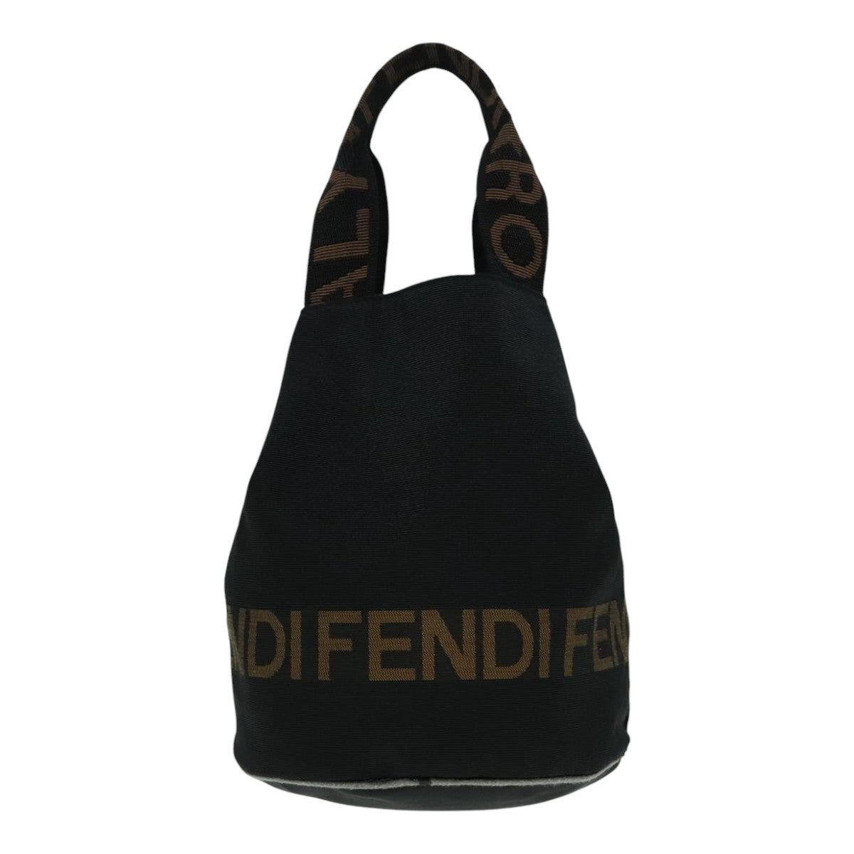 FENDI Hand Bag Nylon Black ep5997