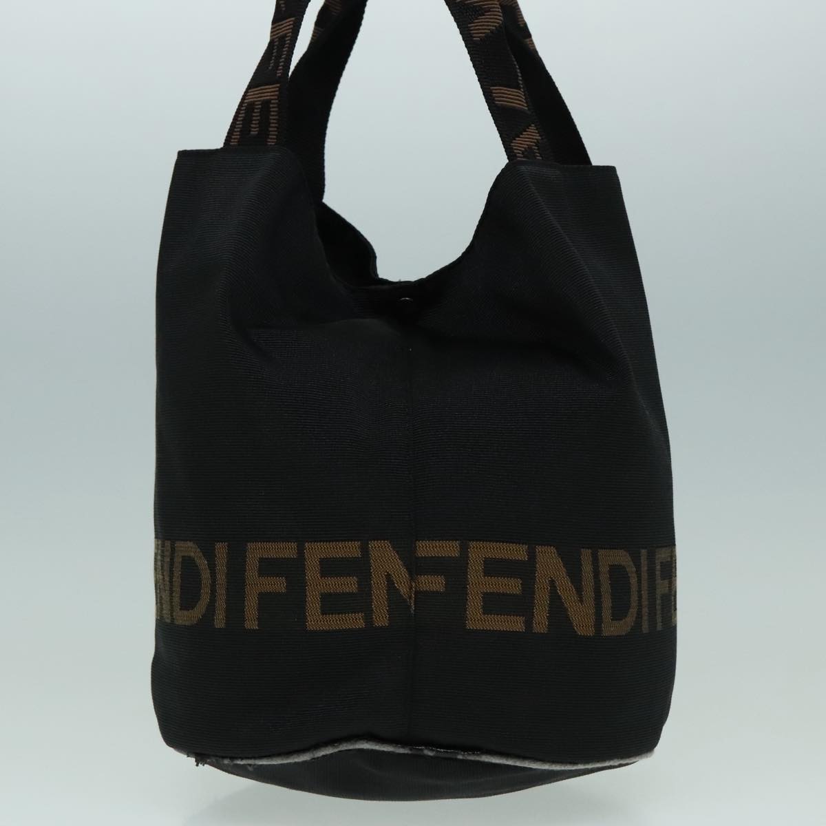 FENDI Hand Bag Nylon Black ep5997