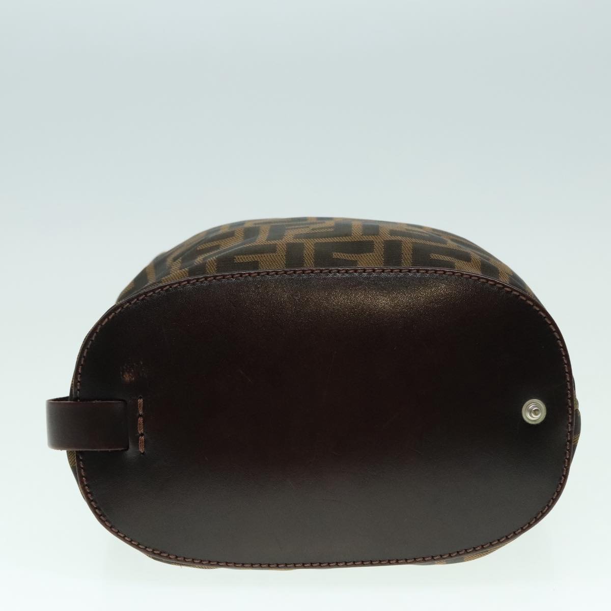 FENDI Zucca Canvas Hand Bag Brown Black ep6007