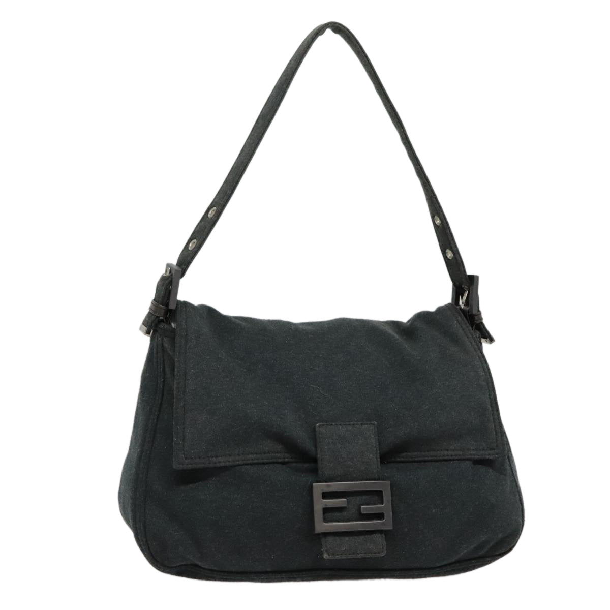 FENDI Mamma bucket Hand Bag Canvas Gray ep6034
