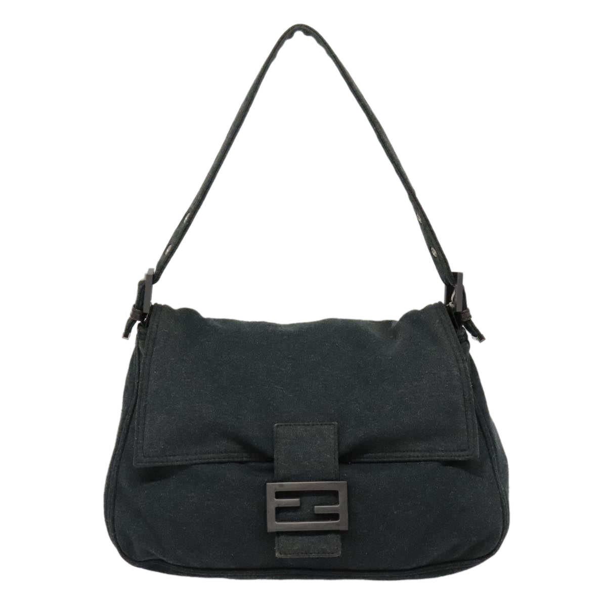 FENDI Mamma bucket Hand Bag Canvas Gray ep6034