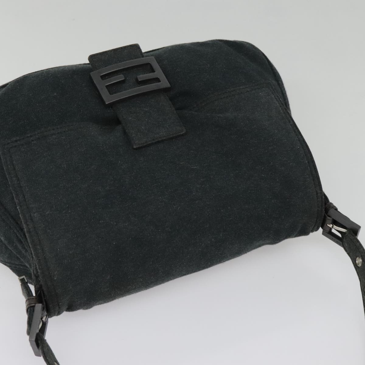 FENDI Mamma bucket Hand Bag Canvas Gray ep6034