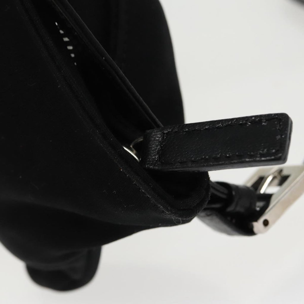 FENDI Shoulder Bag Nylon Black Silver ep6065