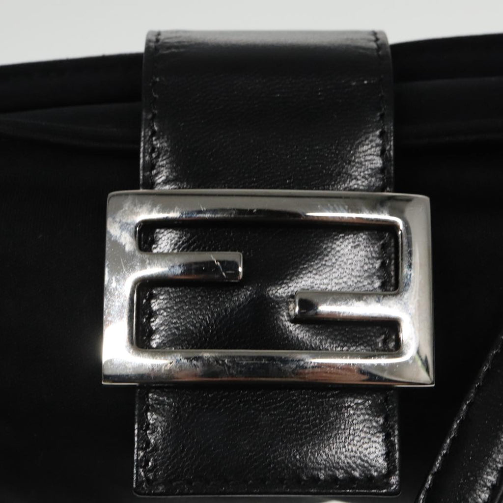 FENDI Shoulder Bag Nylon Black Silver ep6065