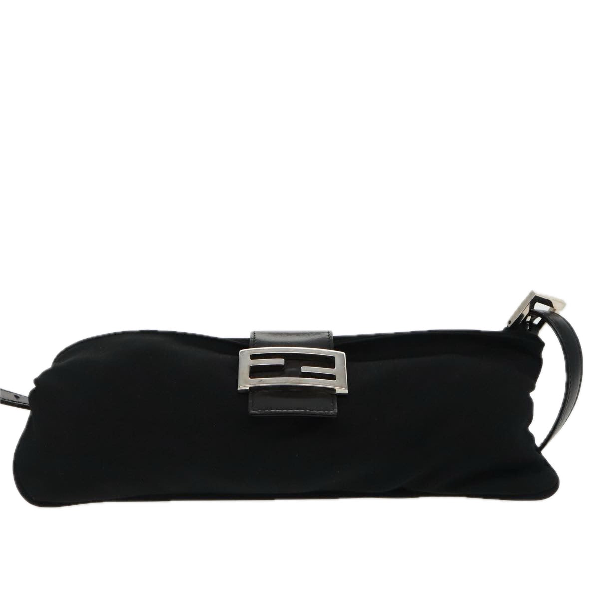 FENDI Shoulder Bag Nylon Black Silver ep6065