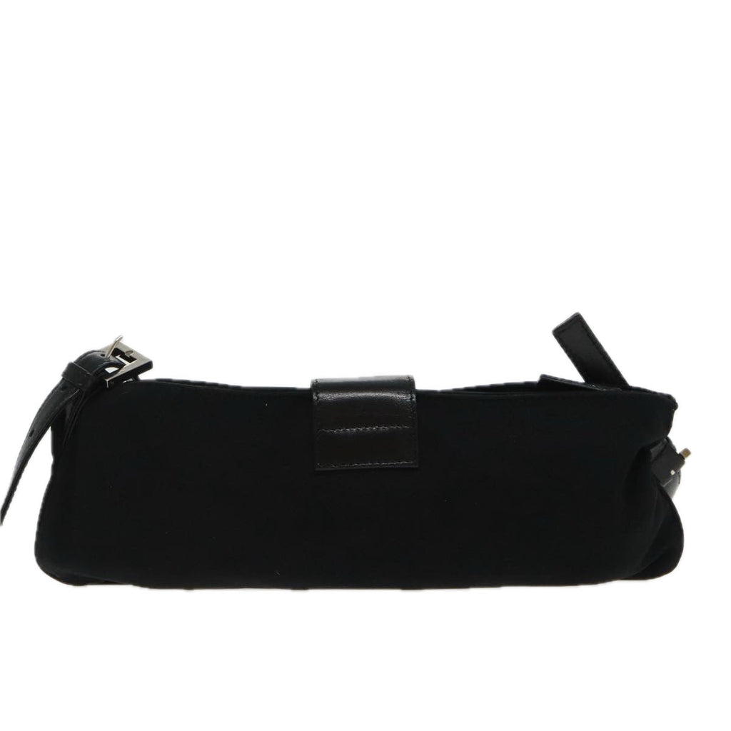 FENDI Shoulder Bag Nylon Black Silver ep6065